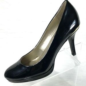 TAHARI WILLMA PUMPS BLACK PATENT LEATHER 8.5